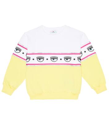 x Chiara Ferragni eye-motif jersey sweatshirt | Monnalisa