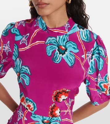 Robe midi Nella à fleurs | Diane von Furstenberg