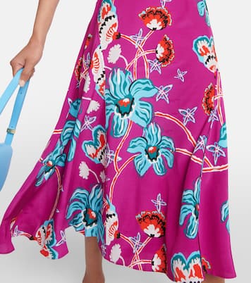 Robe midi Nella à fleurs | Diane von Furstenberg