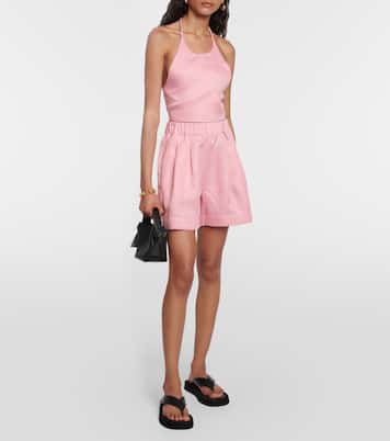 Cropped-Top Marseille aus Leinen | Asceno