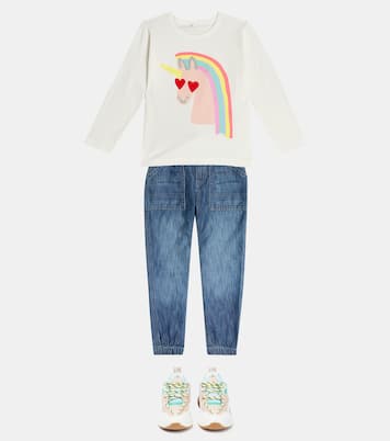 Printed cotton jersey T-shirt | Stella McCartney Kids