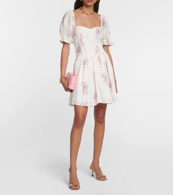 Robe Altima en coton à fleurs | LoveShackFancy