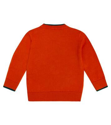 Baby floral-appliqué cotton sweater | Stella McCartney Kids