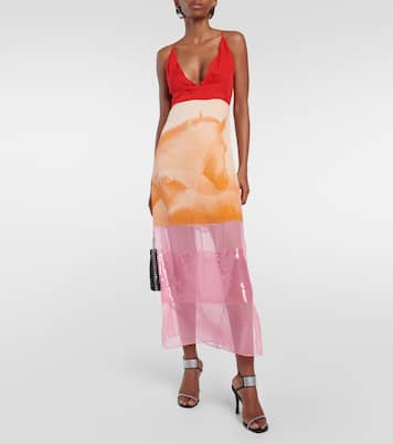 Sequined silk midi dress | Stella McCartney