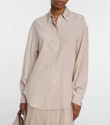 Verziertes Hemd aus Seide | Brunello Cucinelli