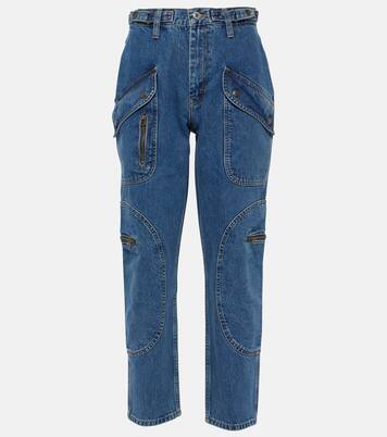 Racer high-rise tapered cargo jeans | Re/Done