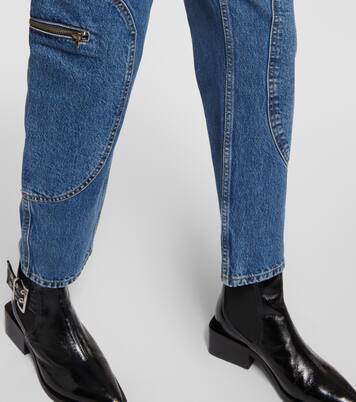 Racer high-rise tapered cargo jeans | Re/Done