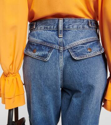 Racer high-rise tapered cargo jeans | Re/Done