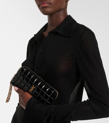 Cassandre matelassé pouch with strap | Saint Laurent