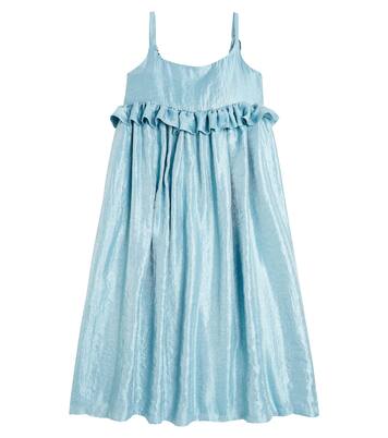 Ruffle-trimmed lamé dress | Caroline Bosmans