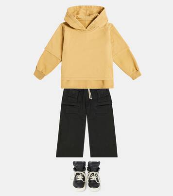 Felpa Hustler in jersey di cotone | Rick Owens Kids