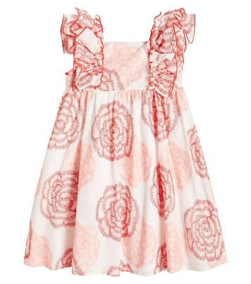 Ruffled floral cotton-blend dress | Tartine et Chocolat