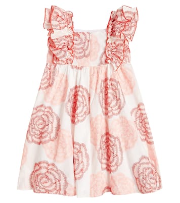 Ruffled floral cotton-blend dress | Tartine et Chocolat