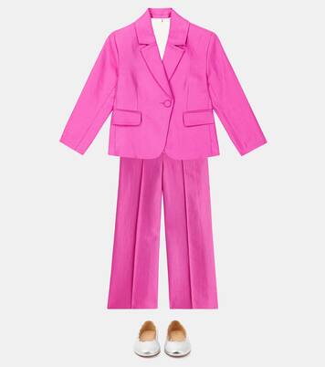 Linen and cotton suit jacket | Chloé Kids