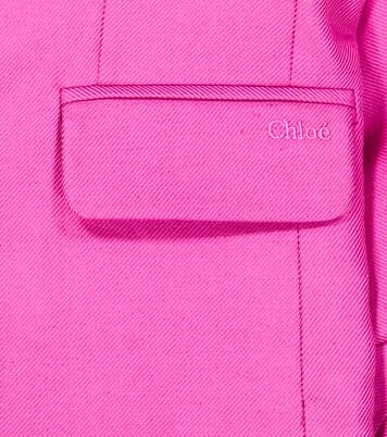 Linen and cotton suit jacket | Chloé Kids