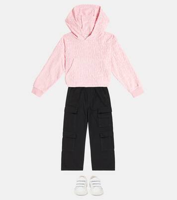 Logo cotton-blend hoodie | Marc Jacobs Kids