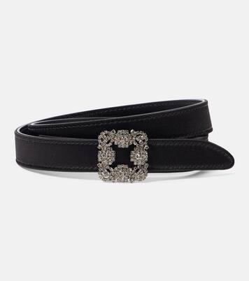 Hangisi embellished satin belt | Manolo Blahnik