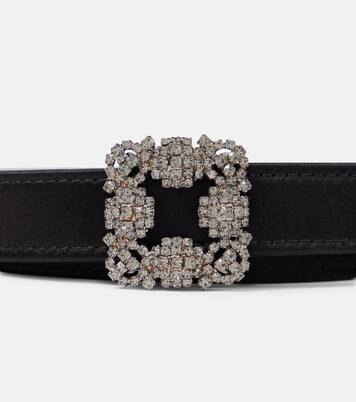 Hangisi embellished satin belt | Manolo Blahnik