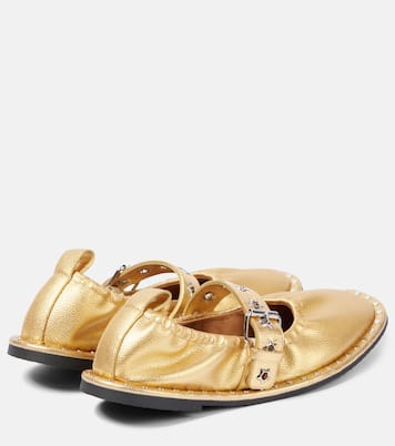 Falabella metallic Mary Jane flats | Stella McCartney