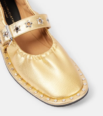 Falabella metallic Mary Jane flats | Stella McCartney