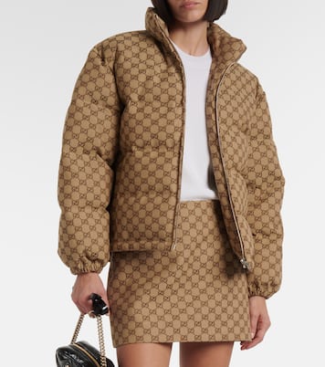 GG Canvas down jacket | Gucci