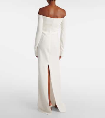 Robe longue Meline à encolure bardot | Costarellos