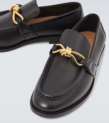 Astaire Knot leather loafers | Bottega Veneta