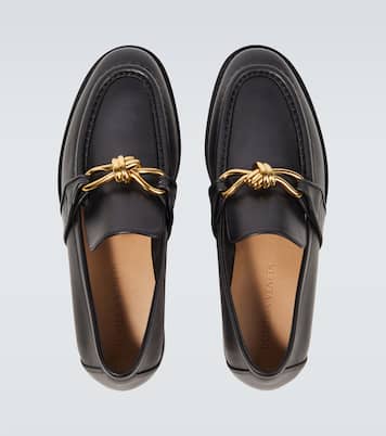 Astaire Knot leather loafers | Bottega Veneta