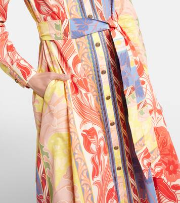 Robe chemise imprimée en coton mélangé | Etro