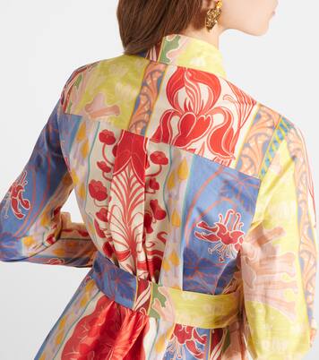 Robe chemise imprimée en coton mélangé | Etro