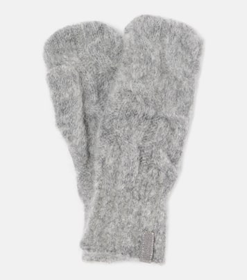 Mohair and wool gloves | Brunello Cucinelli