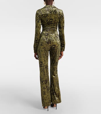 Schlaghose Ruthette aus Samt | Diane von Furstenberg