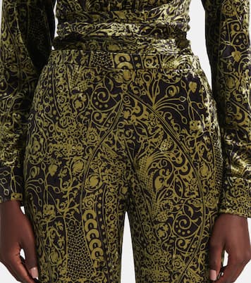 Schlaghose Ruthette aus Samt | Diane von Furstenberg