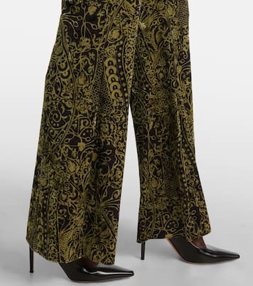 Schlaghose Ruthette aus Samt | Diane von Furstenberg