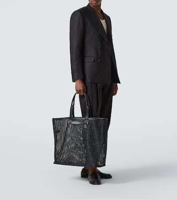 Adamo编织皮革边饰购物包 | Dolce&Gabbana