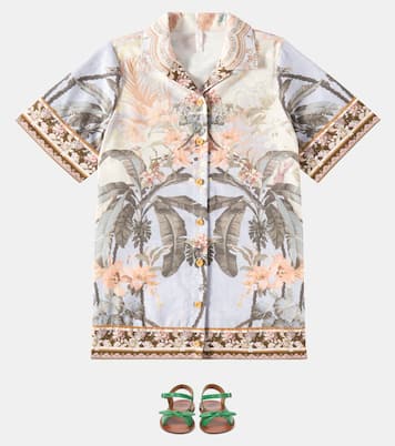 Wylie floral cotton dress | Zimmermann Kids