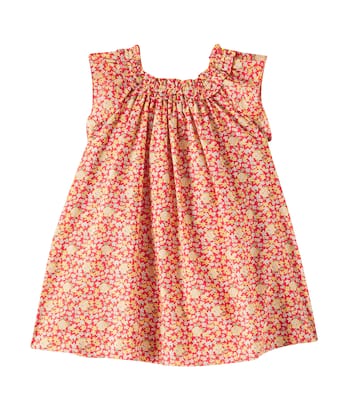 Goldina ruffled cotton dress | Bonpoint