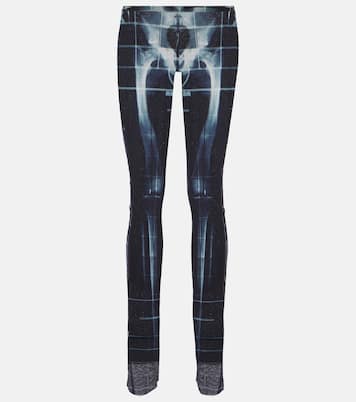 Gerade Hose Squeletor aus Mesh | Jean Paul Gaultier