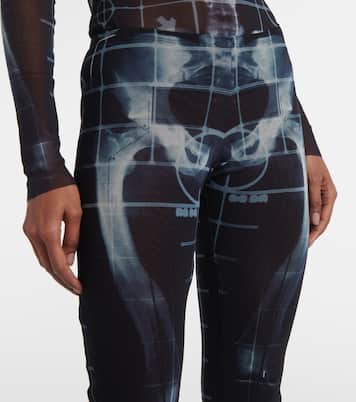 Gerade Hose Squeletor aus Mesh | Jean Paul Gaultier