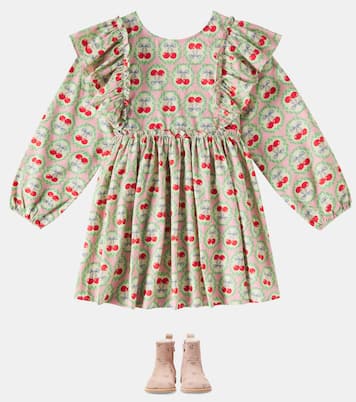 Evia bow-detail printed cotton dress | Konges Sløjd