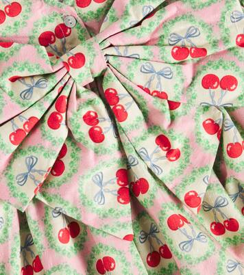 Evia bow-detail printed cotton dress | Konges Sløjd