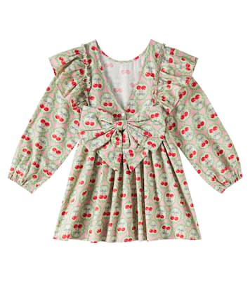 Evia bow-detail printed cotton dress | Konges Sløjd