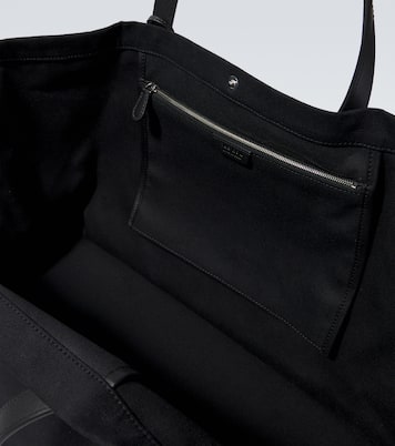 Idaho XL leather-trimmed canvas tote bag | The Row