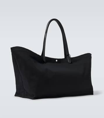 Idaho XL leather-trimmed canvas tote bag | The Row