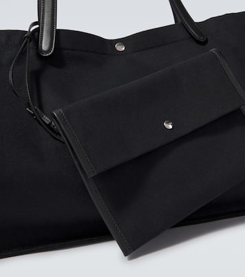 Idaho XL leather-trimmed canvas tote bag | The Row