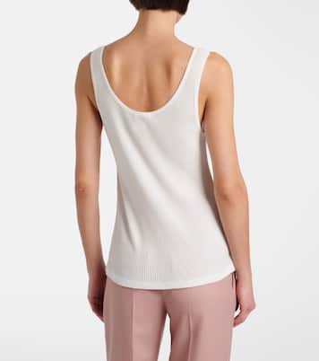 Ribbed-knit cotton tank top | Chloé