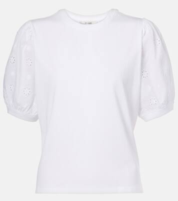 The Lace cotton T-shirt | Frame