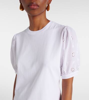 The Lace cotton T-shirt | Frame