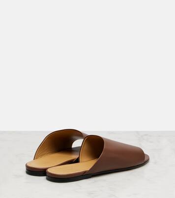 Signum leather slides | The Row
