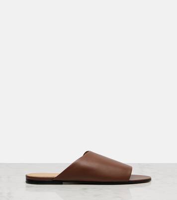 Signum leather slides | The Row